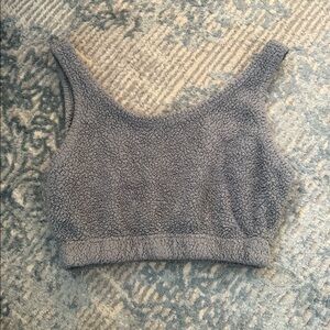 🩶fuzzy cropped top